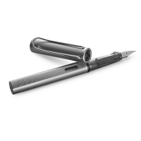 德国直邮 凌美lamy钢笔/墨水笔恒星钢笔 AL-Star恒星系列 金属灰 F尖0.5 1220432