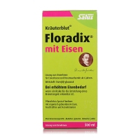 德国直邮 德国Salus Floradix绿版铁元 孕妇成人补铁补气补血圣品绿铁 500ml 气柱包装