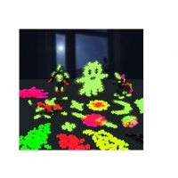 Build and Glow in the Dark Building Blocks Set 360 Pieces Multi-Colour