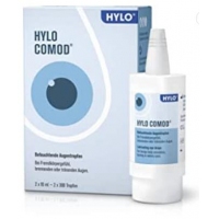 德国直邮 HYLO COMOD Eye Drops for Dry Eyes with Hyaluronic Acid Twin Pack 2 x 10 ml